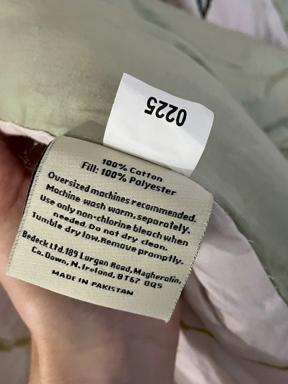 Ted Baker king tan and Sage Botanical Comforter with two pillow cases